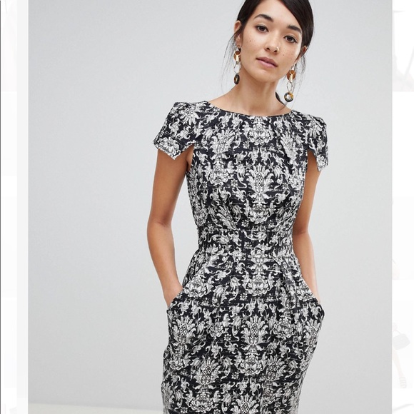 ASOS Dresses & Skirts - ASOS Closet London Cap Sleeve Pencil Dress-US4 UK8